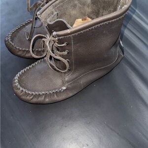 Women's Brown Leather Ankle Boots